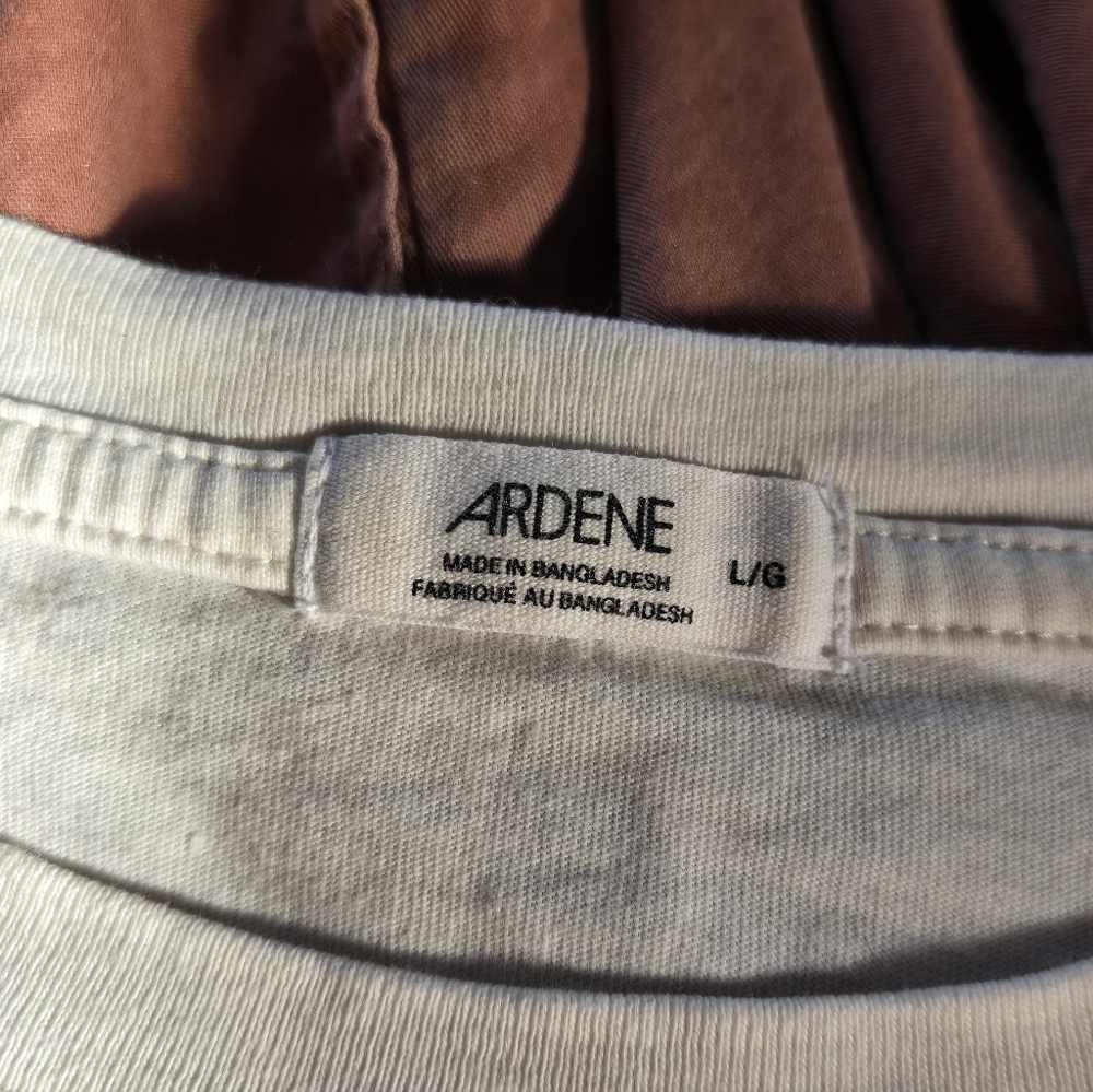 Ardene | 'Sunshine State Of Mind' Graphic Beige Tee, Size L - Picture 4 of 6